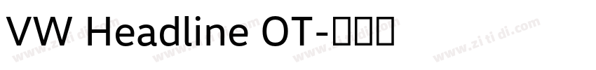 VW Headline OT字体转换